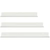 Plūduriuojanti lentyna 3 pcs Baltas 40 x 9 x 2,5 cm Plienas