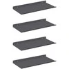 Plūduriuojanti lentyna 4 pcs Antracitas 40 x 18 x 2,5 cm