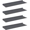 Plūduriuojanti lentyna 4 pcs Antracitas 60 x 18 x 2,5 cm