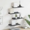 Plūduriuojanti lentyna 4 pcs Antracitas 40 x 18 x 2,5 cm