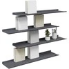 Plūduriuojanti lentyna 4 pcs Antracitas 80 x 18 x 2,5 cm