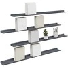 Plūduriuojanti lentyna 4 pcs Antracitas 100 x 9 x 2,5 cm