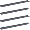 Plūduriuojanti lentyna 4 pcs Antracitas 100 x 9 x 2,5 cm