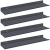 Plūduriuojanti lentyna 4 pcs Antracitas 40 x 8,5 x 2,5 cm
