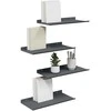 Plūduriuojanti lentyna 4 pcs Antracitas 40 x 18 x 2,5 cm