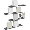 Plūduriuojanti lentyna 4 pcs Antracitas 60 x 8,5 x 2,5 cm
