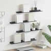 Plūduriuojanti lentyna 4 pcs Antracitas 60 x 8,5 x 2,5 cm