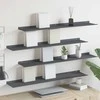 Plūduriuojanti lentyna 4 pcs Antracitas 100 x 18 x 2,5 cm