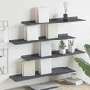 Plūduriuojanti lentyna 4 pcs Antracitas 80 x 18 x 2,5 cm