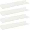 Plūduriuojanti lentyna 4 pcs Baltas 40 x 8,5 x 2,5 cm Plienas
