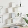 Plūduriuojanti lentyna 4 pcs Baltas 60 x 18 x 2,5 cm Plienas
