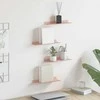 Plūduriuojanti lentyna 4 pcs Rožinė 30 x 9 x 2,5 cm Plienas