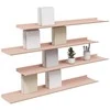 Plūduriuojanti lentyna 4 pcs Rožinė 100 x 18 x 2,5 cm Plienas