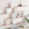 Plūduriuojanti lentyna 4 pcs Rožinė 100 x 9 x 2,5 cm Plienas