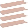 Plūduriuojanti lentyna 4 pcs Rožinė 40 x 8,5 x 2,5 cm Plienas