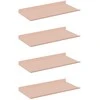 Plūduriuojanti lentyna 4 pcs Rožinė 40 x 18 x 2,5 cm Plienas