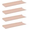 Plūduriuojanti lentyna 4 pcs Rožinė 60 x 18 x 2,5 cm Plienas