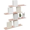 Plūduriuojanti lentyna 4 pcs Rožinė 60 x 8,5 x 2,5 cm Plienas