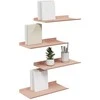 Plūduriuojanti lentyna 4 pcs Rožinė 40 x 18 x 2,5 cm Plienas