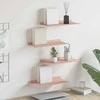 Plūduriuojanti lentyna 4 pcs Rožinė 40 x 18 x 2,5 cm Plienas