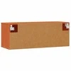 Sieninė spintelė su lentyna 2 pcs Vaško ruda 80 x 30 x 30 cm