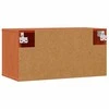 Sieninė spintelė su lentyna 2 pcs Vaško ruda 60 x 30 x 30 cm