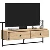 TV staliukas Sieninė televizoriaus spintelė, ąžuolo, 100,5x30x51cm, mediena