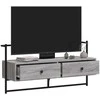 TV staliukas Sieninė televizoriaus spintelė, pilka, 100,5x30x51cm, mediena