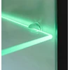 TV staliukas Sieninė TV sekcija su LED šviesomis, 5 d., blizgi, juoda
