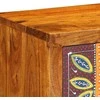 Sieninė TV spintelė Daugiaspalvė 100x30x22 Akacijos masyvo