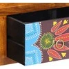 Sieninė TV spintelė Daugiaspalvė 100x30x22 Akacijos masyvo