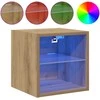 TV staliukas Sieninė TV spintelė su LED lemputėmis, artisano, 30x28,5x30cm