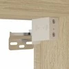 TV staliukas Sieninė TV spintelė su LED lemputėmis, ąžuolo, 80x31x45cm