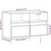 TV staliukas Sieninė TV spintelė su LED lemputėmis, ąžuolo, 80x31x45cm