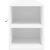 TV staliukas Sieninė TV spintelė su LED lemputėmis, balta, 180x31x39,5cm