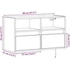 TV staliukas Sieninė TV spintelė su LED lemputėmis, dūminė, 80x31x45cm