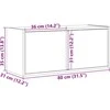 TV staliukas Sieninė TV spintelė su LED lemputėmis, dūminė, 80x31x35cm