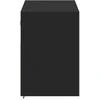TV staliukas Sieninė TV spintelė su LED lemputėmis, juoda, 100x31x45cm