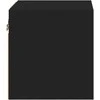 TV staliukas Sieninė TV spintelė su LED lemputėmis, juoda, 30x28,5x30cm