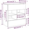 TV staliukas Sieninė TV spintelė su LED lemputėmis, pilka, 58,5x30x60,5cm