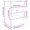 TV staliukas Sieninė TV spintelė su LED lemputėmis, pilka, 40x30x60,5cm