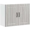 Sieninė virtuvės spinta "Lucca" Pilka Sonoma Engineered Wood