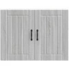 Sieninė virtuvės spinta "Lucca" Pilka Sonoma Engineered Wood
