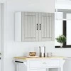 Sieninė virtuvės spinta "Lucca" Pilka Sonoma Engineered Wood