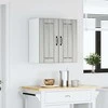 Sieninė virtuvės spinta "Lucca" Pilka Sonoma Engineered Wood