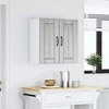 Sieninė virtuvės spinta "Lucca" Pilka Sonoma Engineered Wood