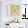 Sieninė virtuvės spinta "Lucca" Sonoma Oak Engineered Wood