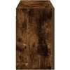 Sieninė vonios kambario spintelė, dūminio ąžuolo, 100x25x40cm