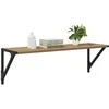 Sieninės lentynos 2 pcs Amatininkų ąžuolas 80 x 25 x 25,5 cm