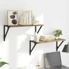 Sieninės lentynos 2 pcs Amatininkų ąžuolas 60 x 25 x 25,5 cm